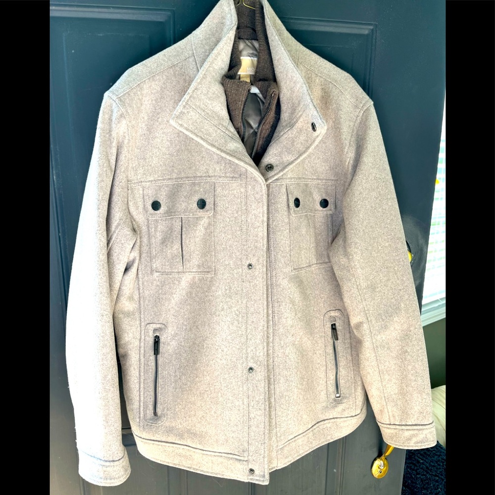 Michael Kors mens large grey winter jacket